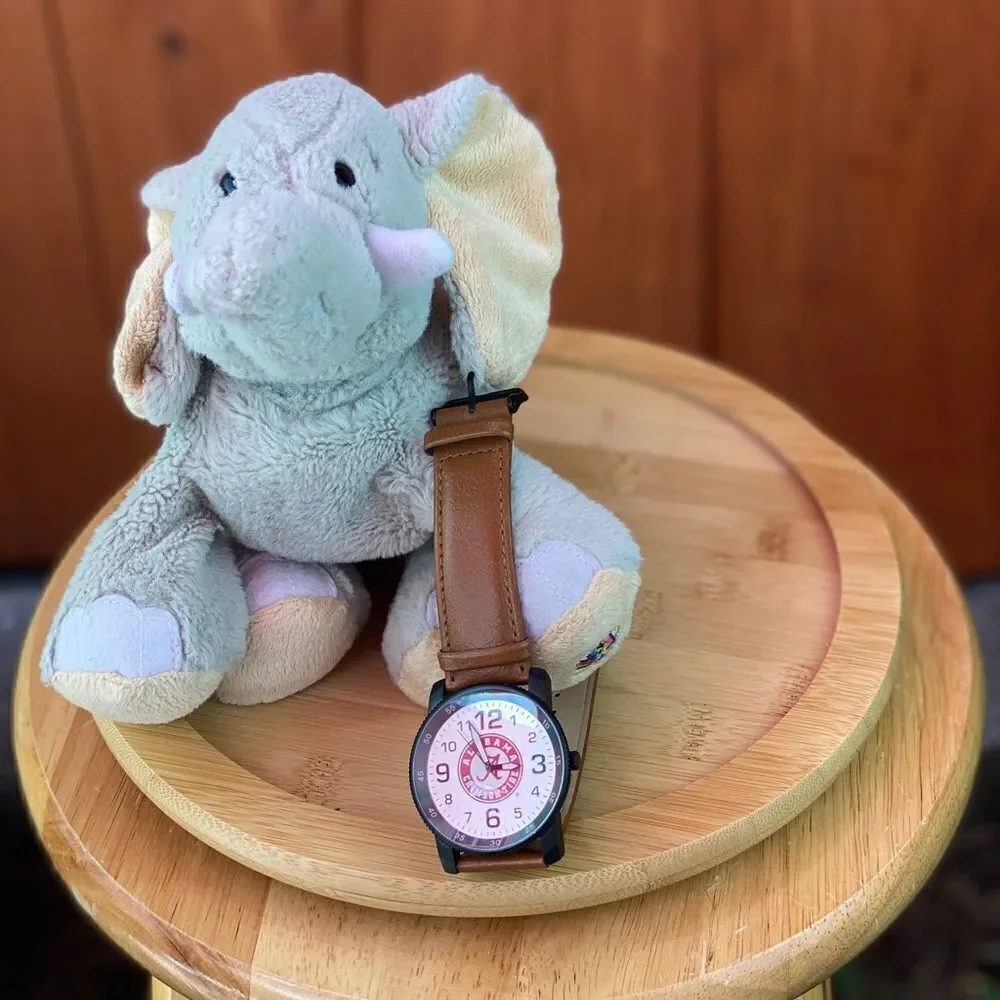 NWT Alabama Crimson Tide watch and elephant plush toy combo for the Roll Tide!!